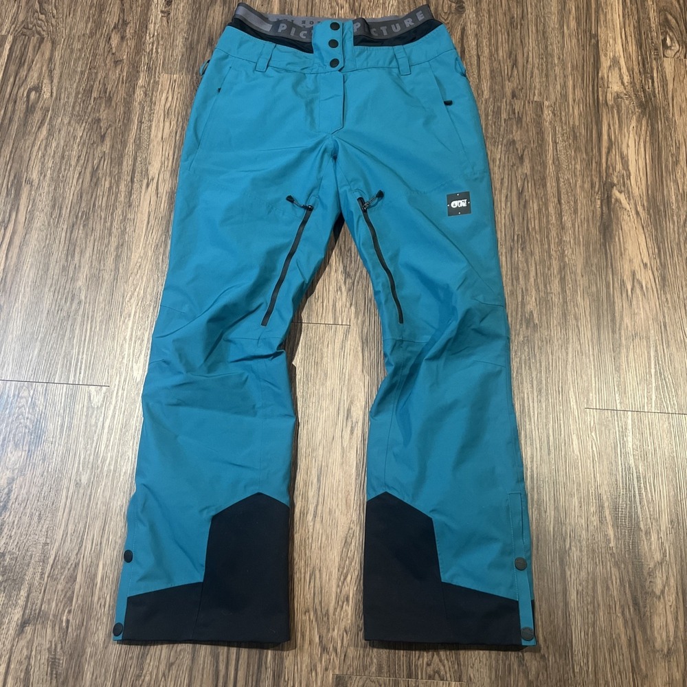 Picture Organic Expedition Ski Snow Pants Women's Size L In Dark Sea Blue